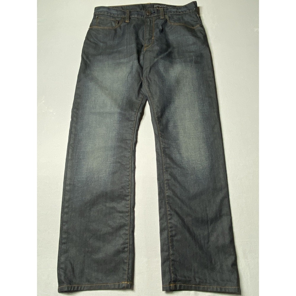 Gap Premium Straight Fit Jeans Men's 32x30 Gray 100% Cotton Denim Pants